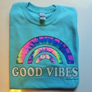Good Vibes Tie Dye Tee NEW Various Sizes